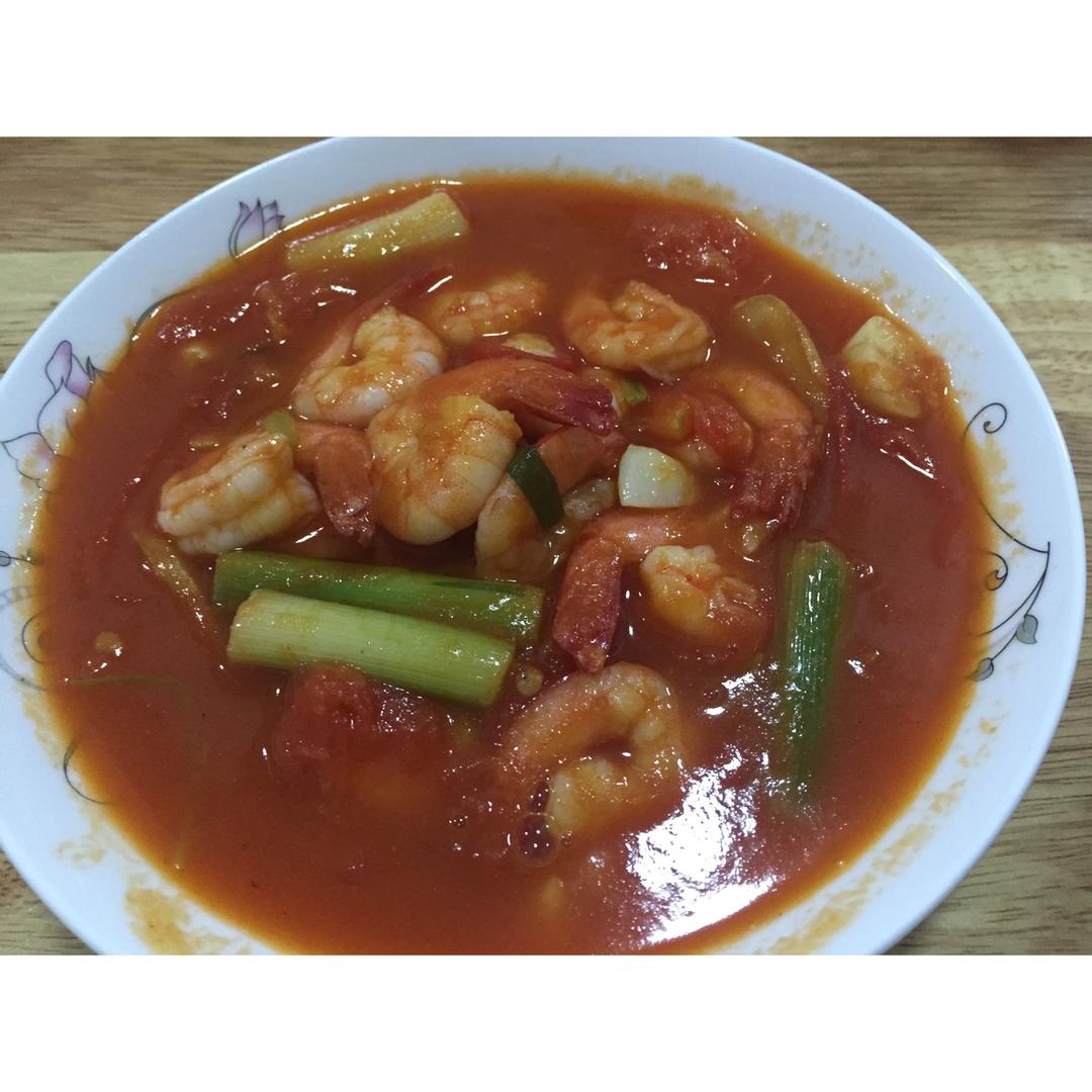番茄虾仁