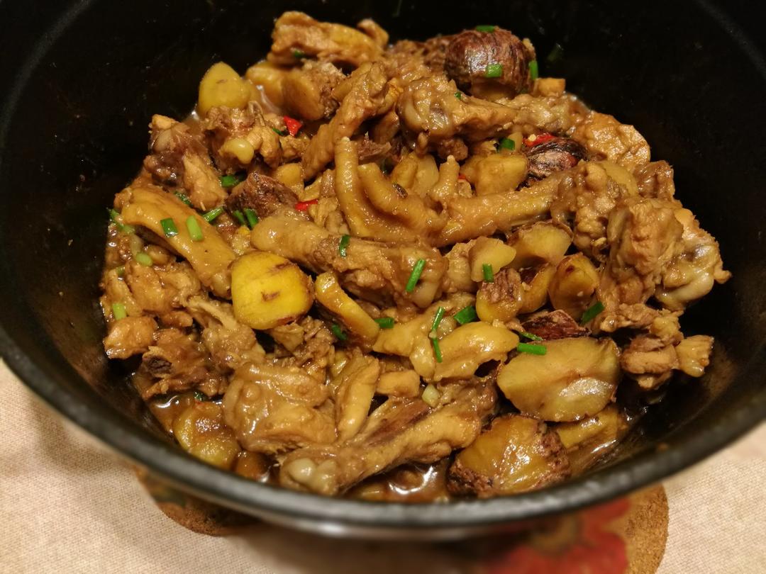 【栗子烧鸡】鸡肉都给你吃，栗子归我~