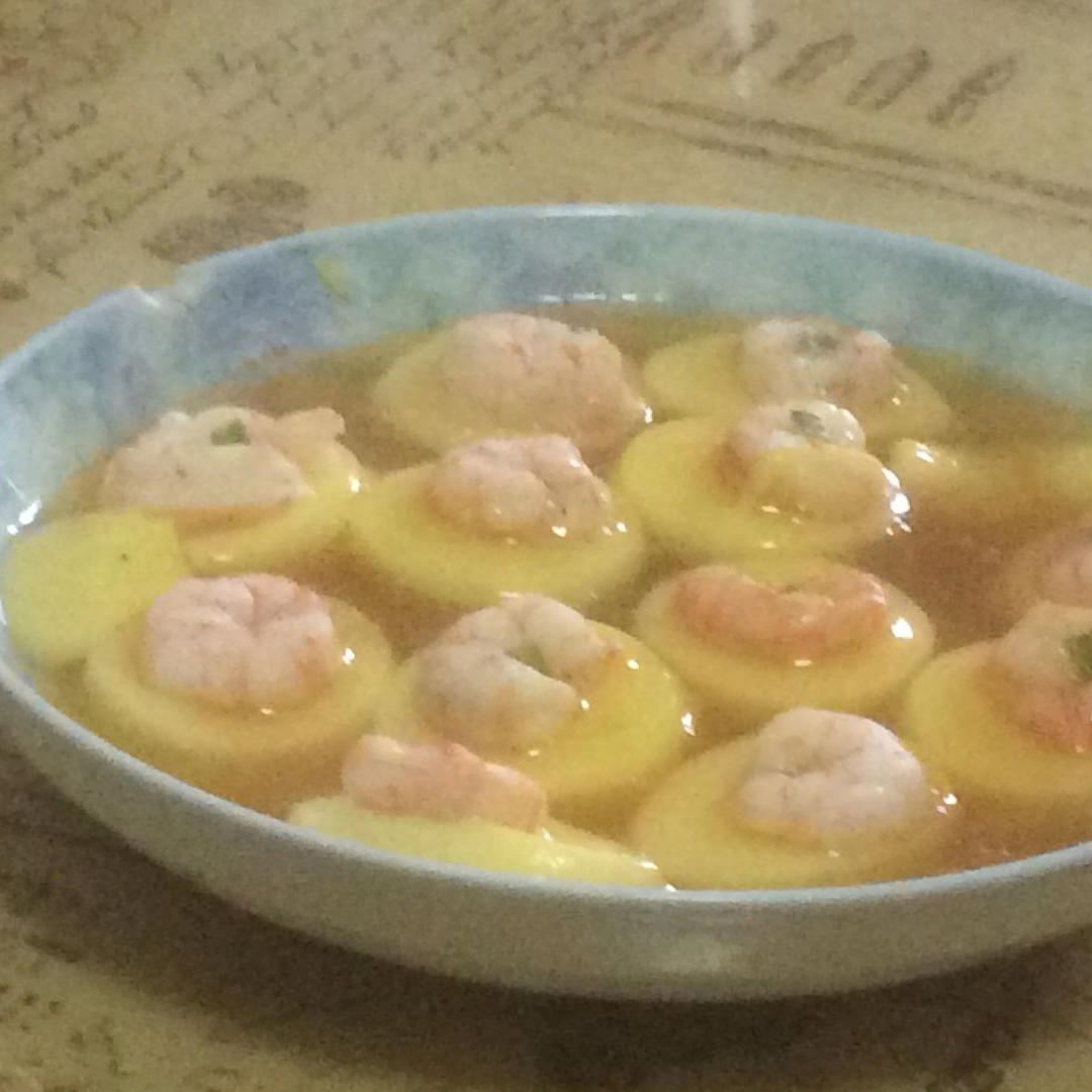 日本豆腐蒸虾仁