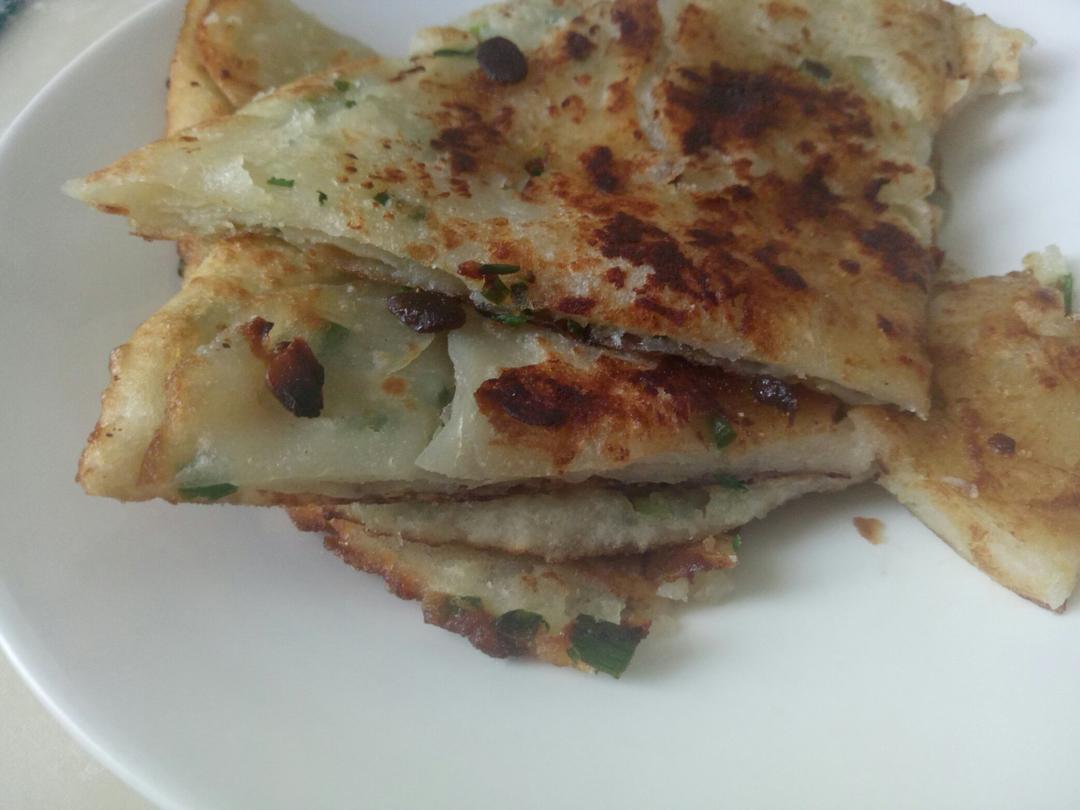 鸡蛋葱油饼                  （更新饼坯保存方法）