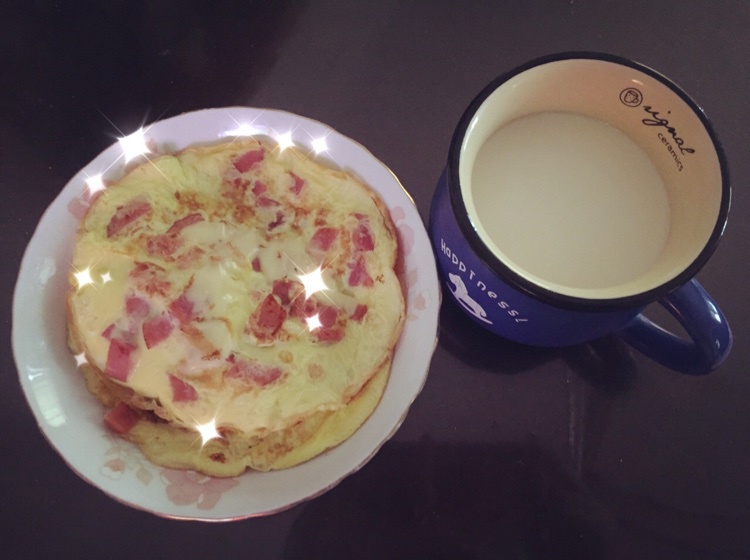 西式火腿芝士蛋饼