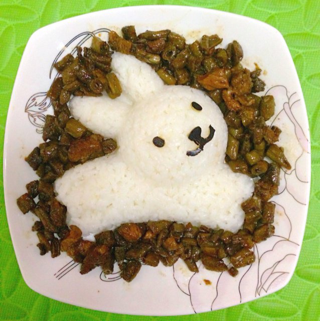 红烧肉炖豆角