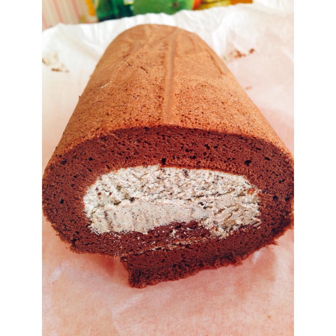 更纱哦做的奥利奥咸奶油巧克力卷