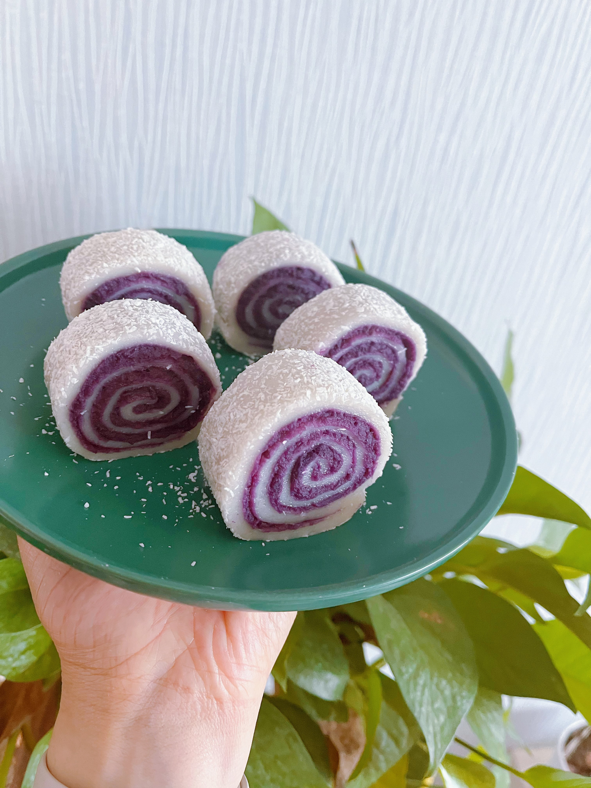 凉糕：紫薯卷卷的做法