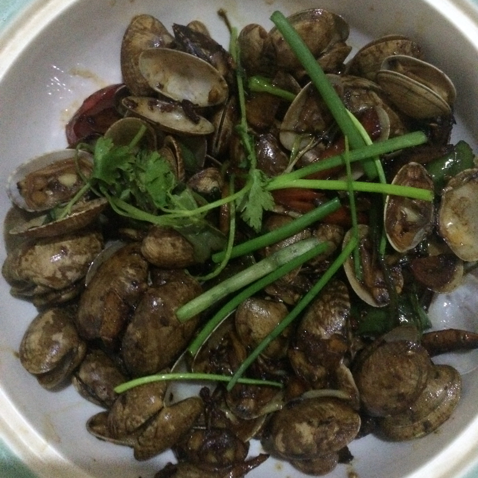 蒜香炒花甲
