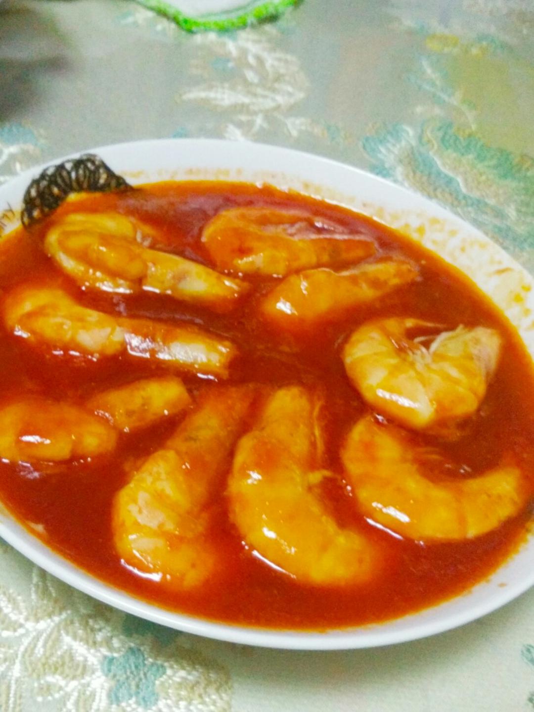 茄汁大虾