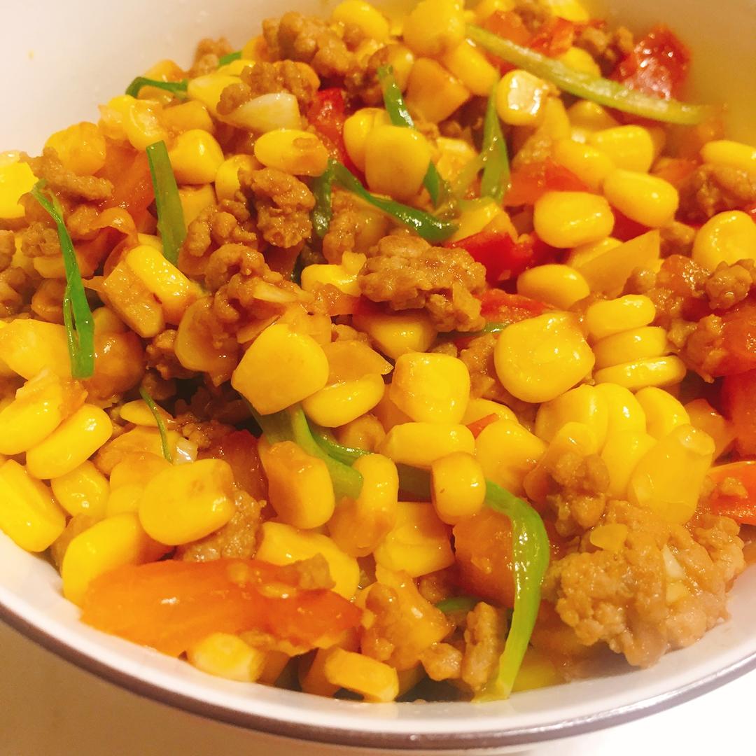 小池流澈做的玉米炒肉末【超级下饭的快手家常菜】