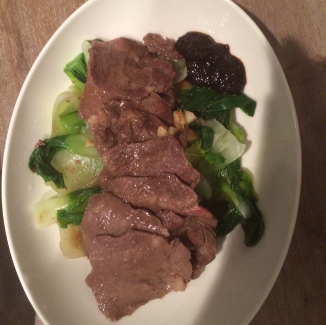 蒜蓉盐煎牛舌