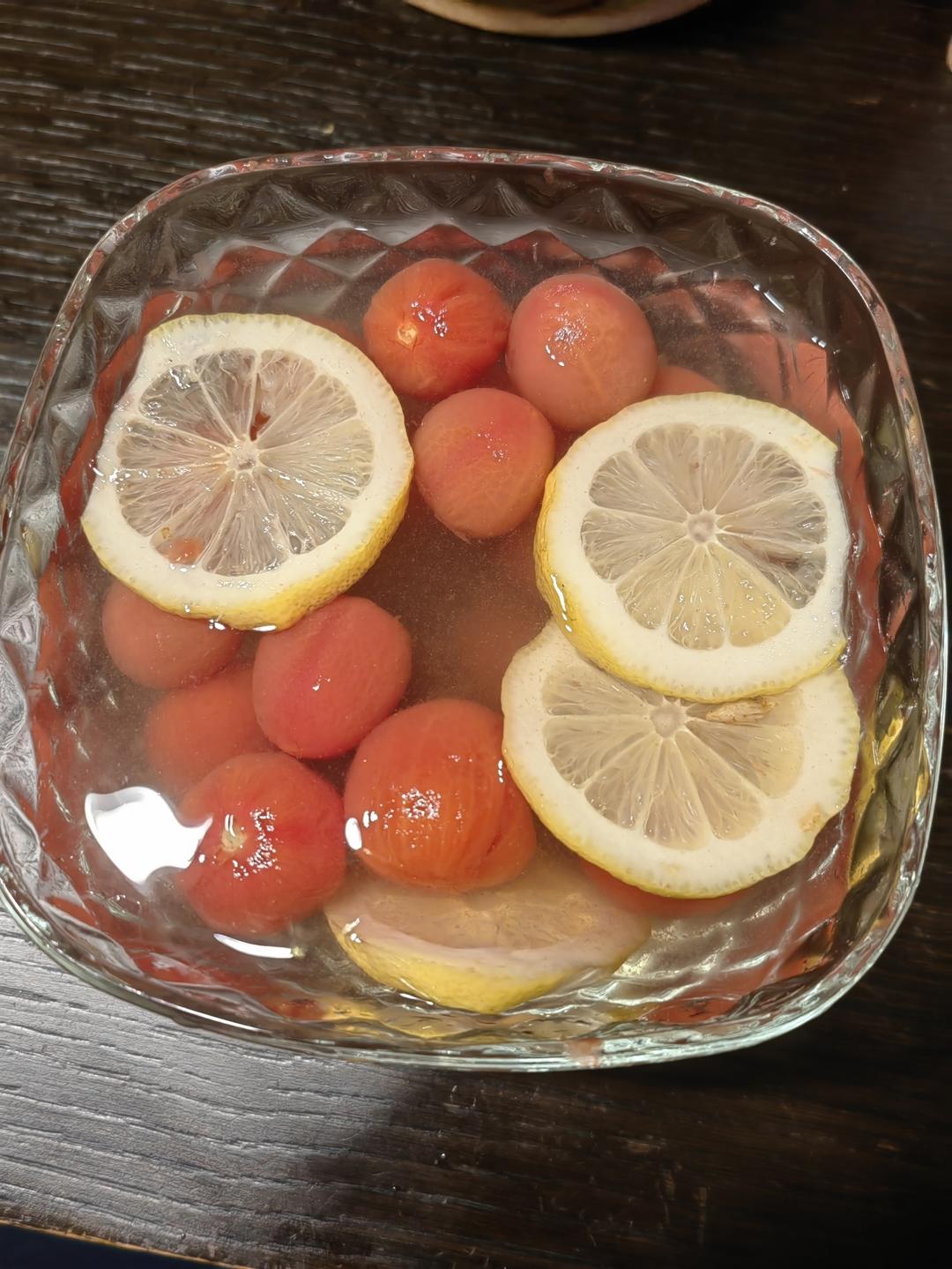 雪碧梅渍番茄夏日清爽太好吃了！