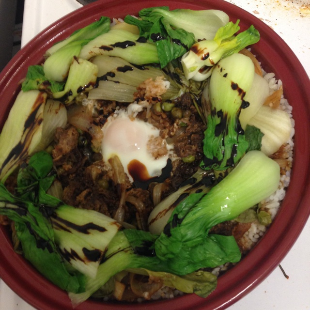 窝蛋牛肉饭（塔吉锅）