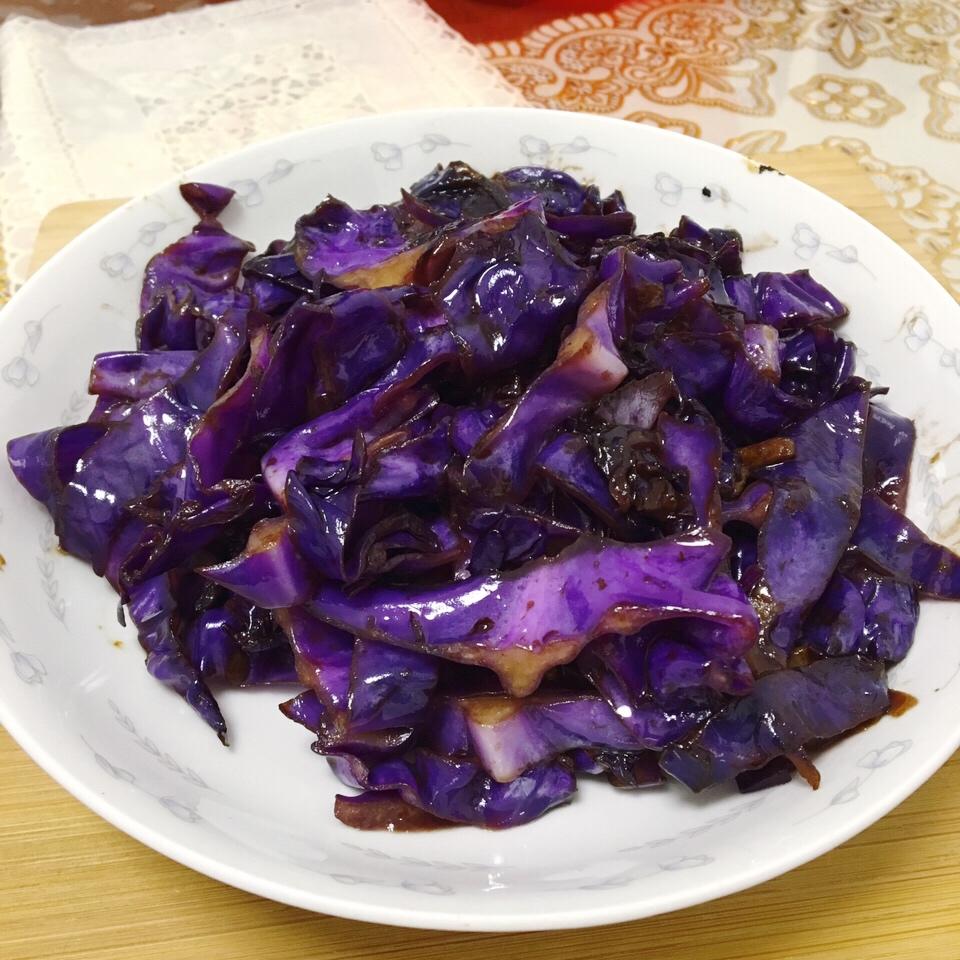 sebby小糖豆做的蚝油紫甘蓝