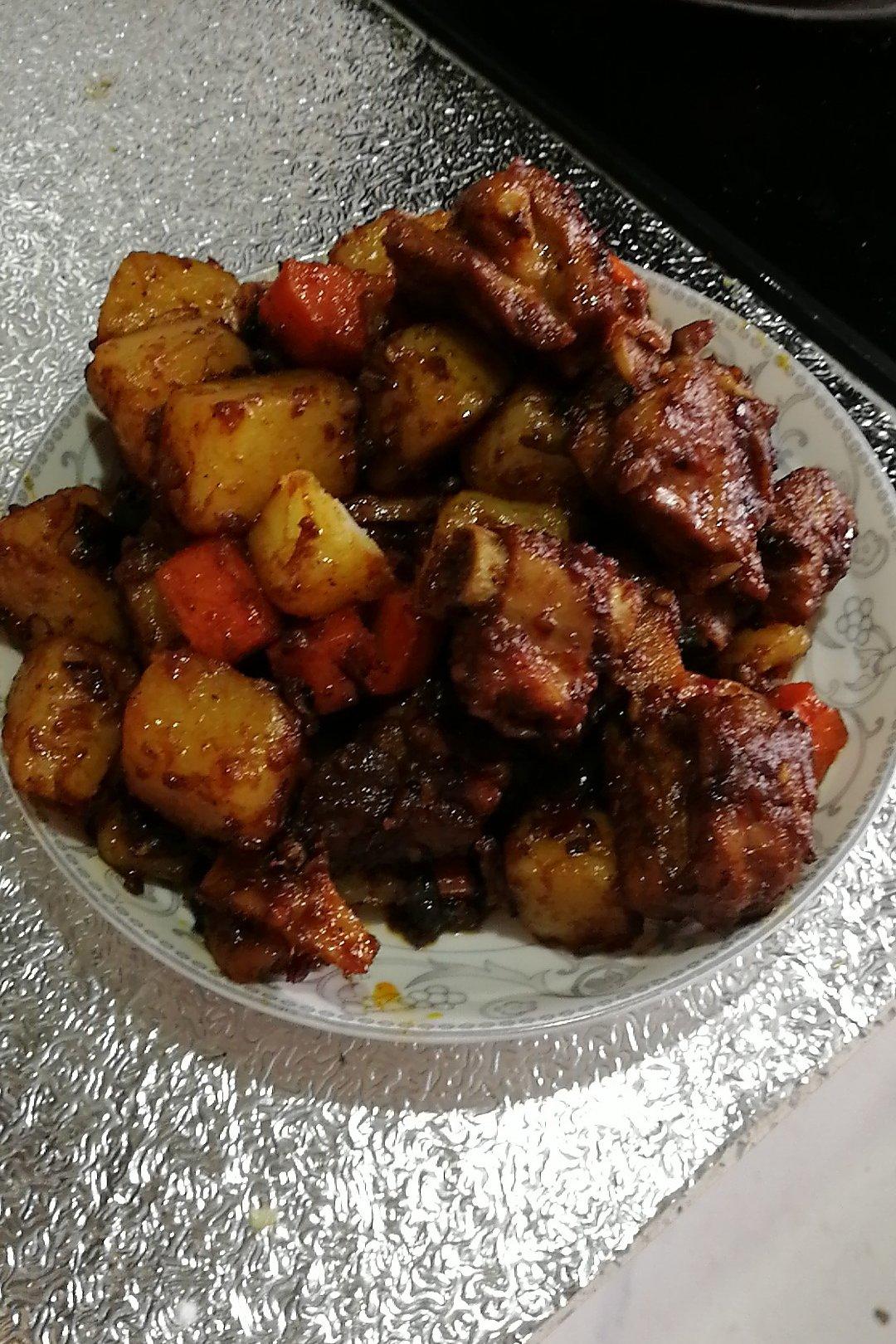 土豆炖排骨