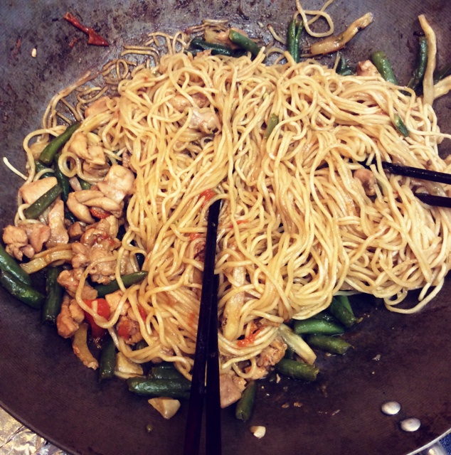 西红柿豆角焖面