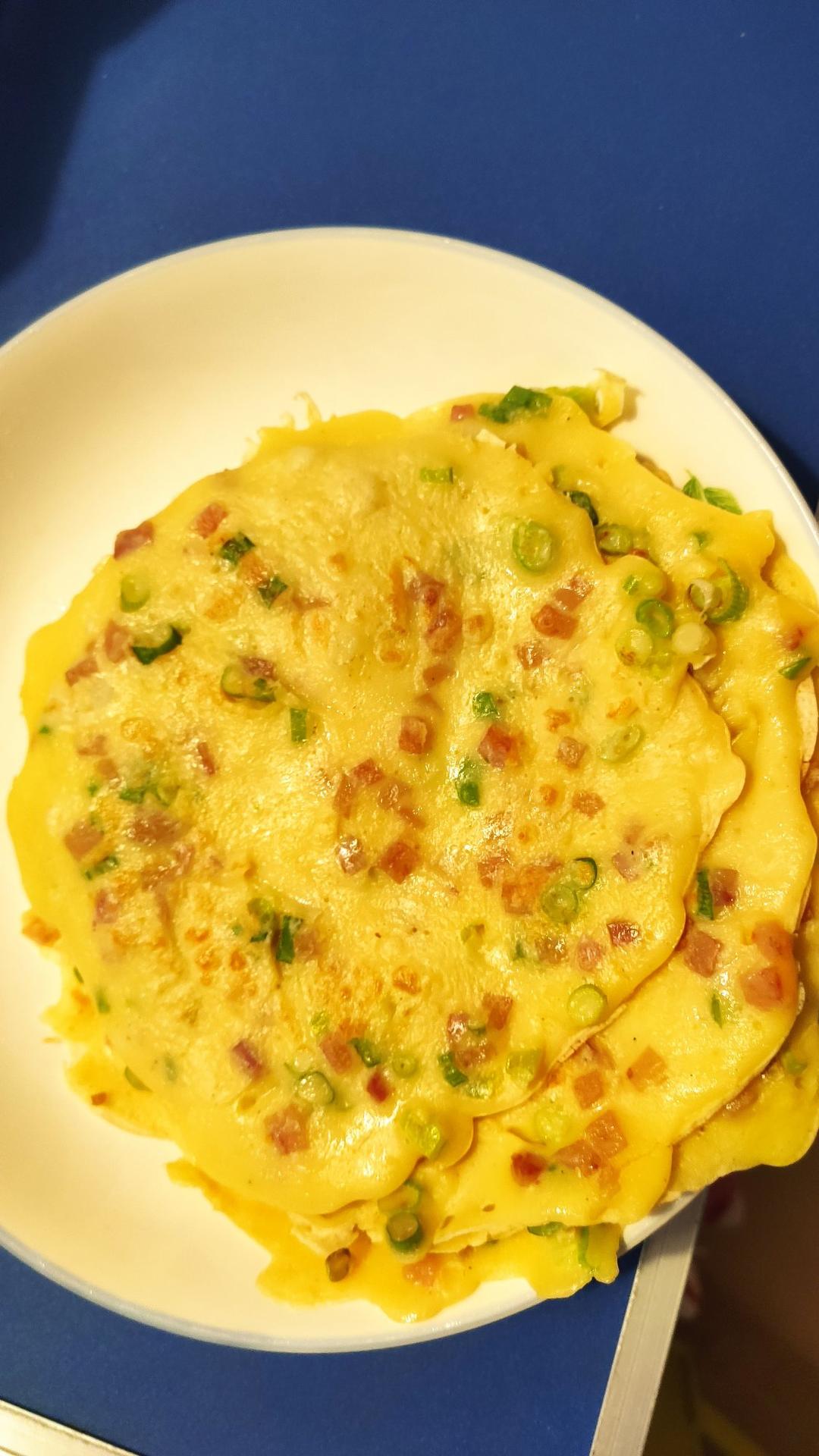 培根香葱鸡蛋饼