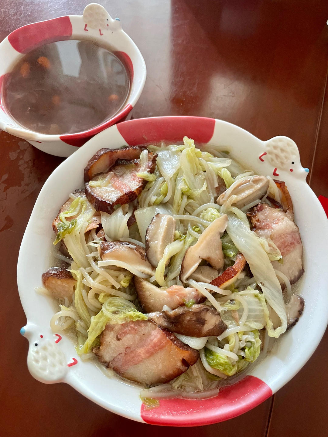 腊肉白菜炖粉条