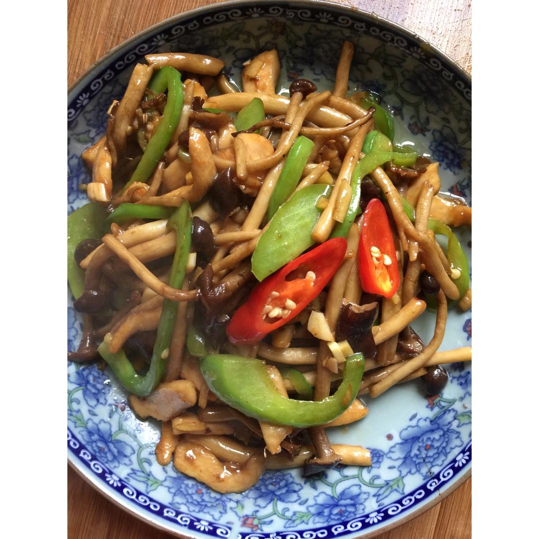干煸茶树菇