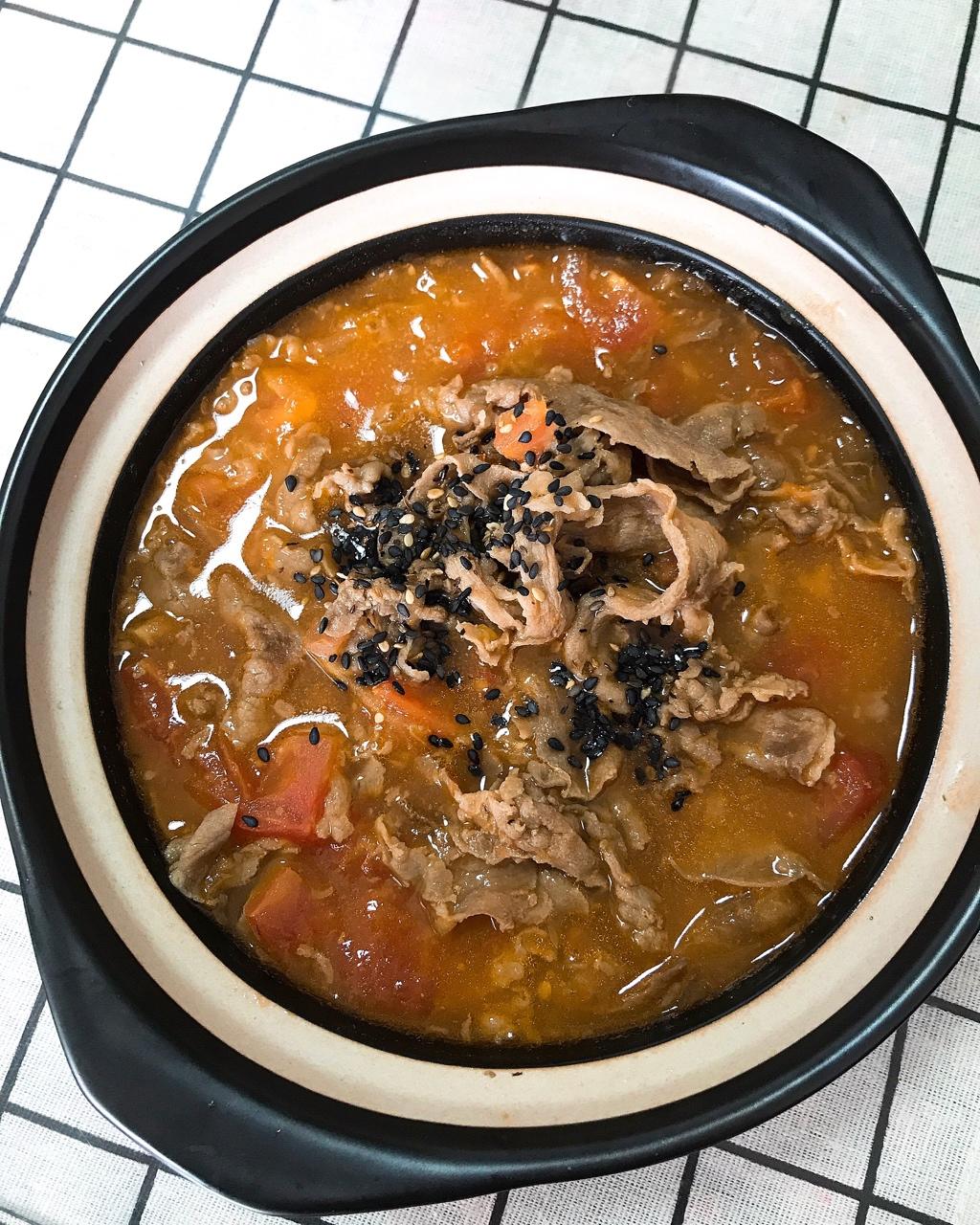 番茄土豆肥牛锅