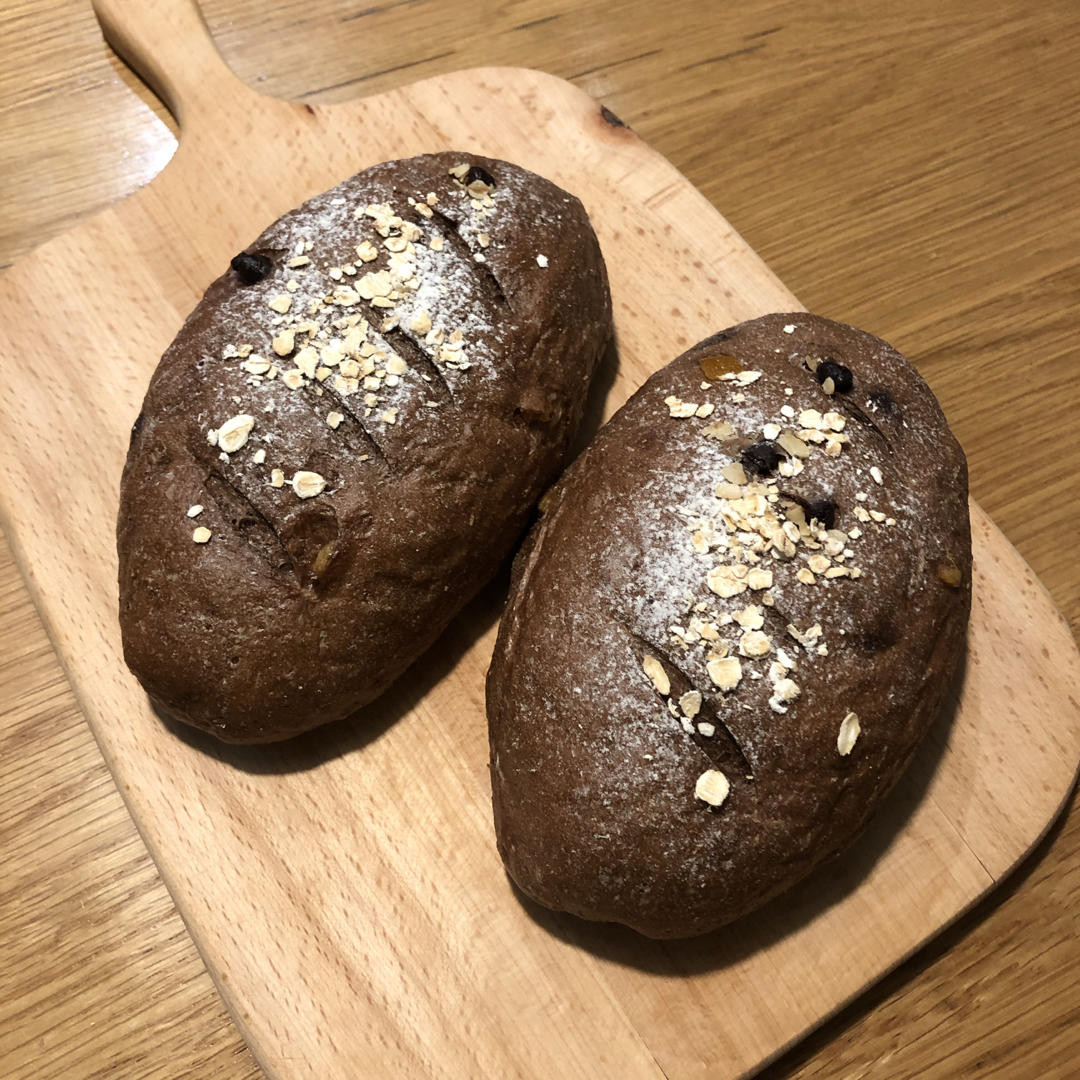 全麦巧克力豆软欧