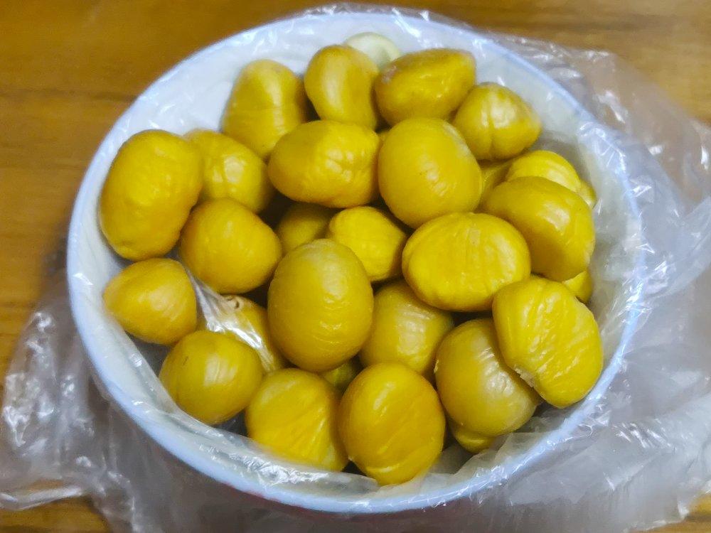 哭，终于知道怎么剥板栗了