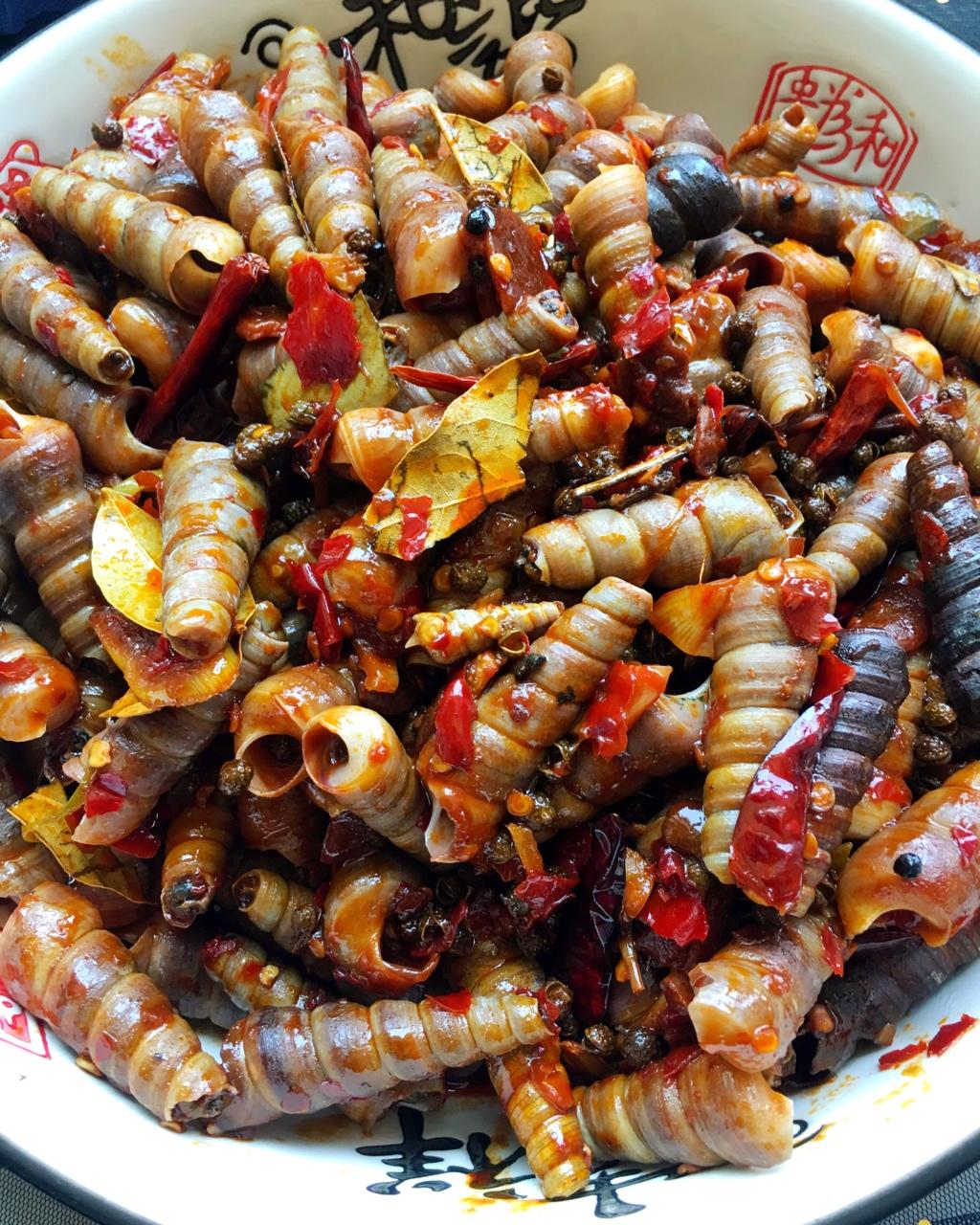 一颗糖572196做的爆炒钉螺