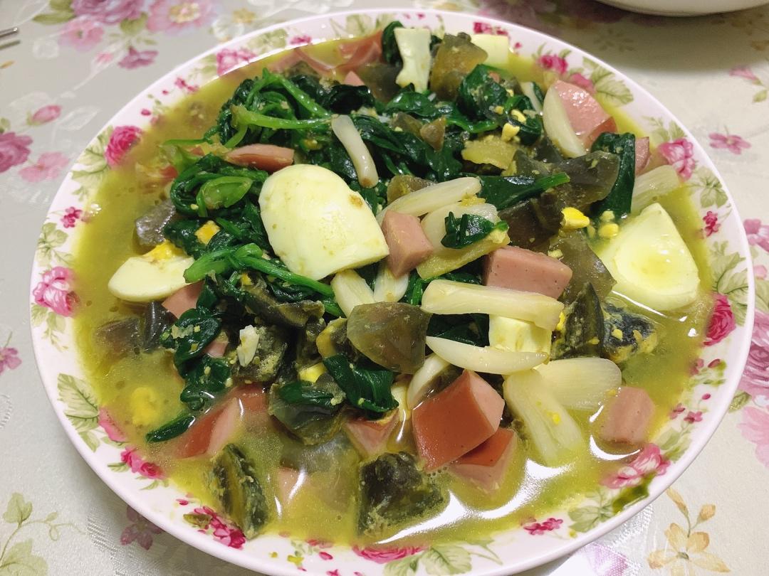 上汤菠菜，皮蛋咸鸭蛋还可以这样吃？