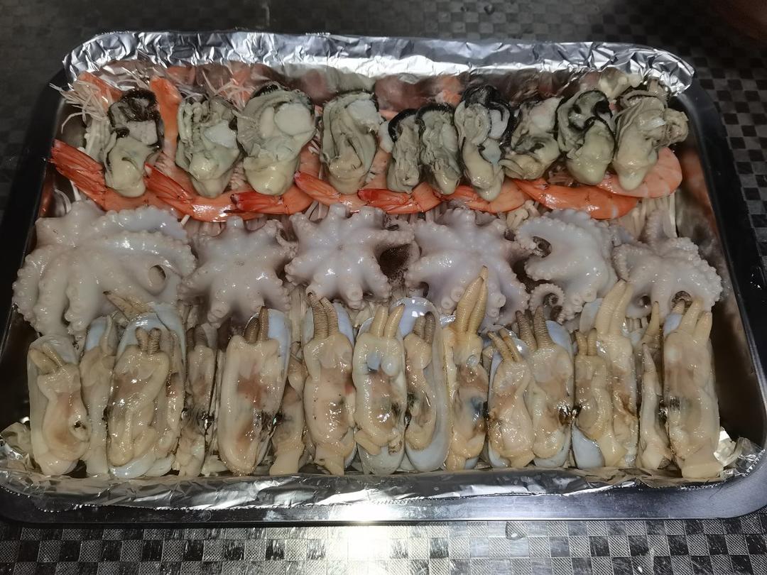 蒜香吮指海鲜大咖——松下NU-JK200W大蒸烤箱食谱