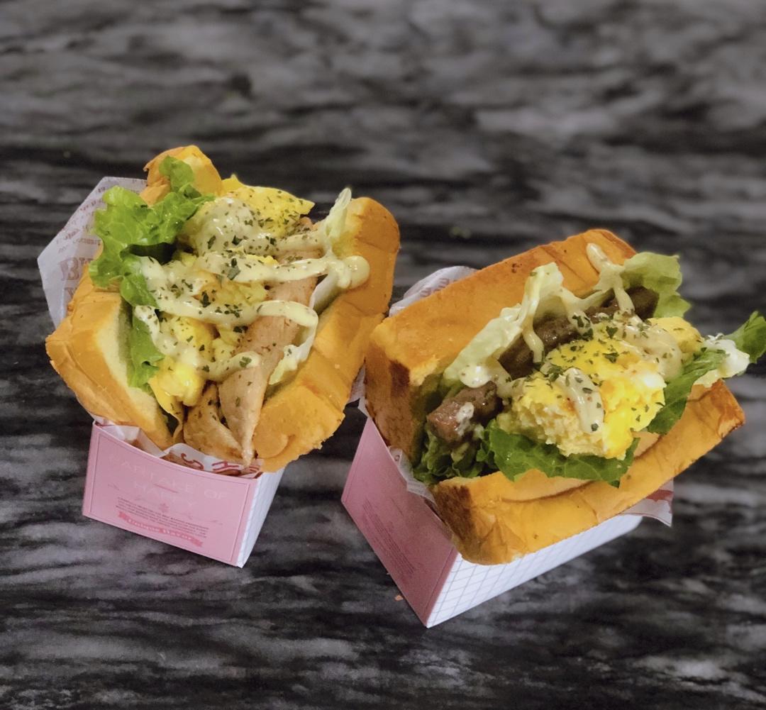 网红EGG DROP芝士厚蛋烧三明治 🥪『平底锅美食』