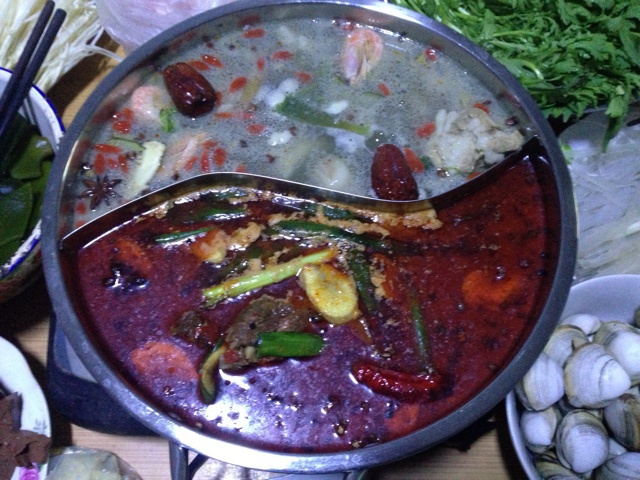 自制麻辣重庆火锅