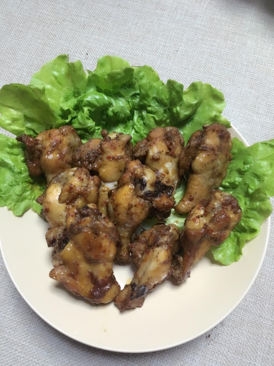 蒜香烤鸡翅根