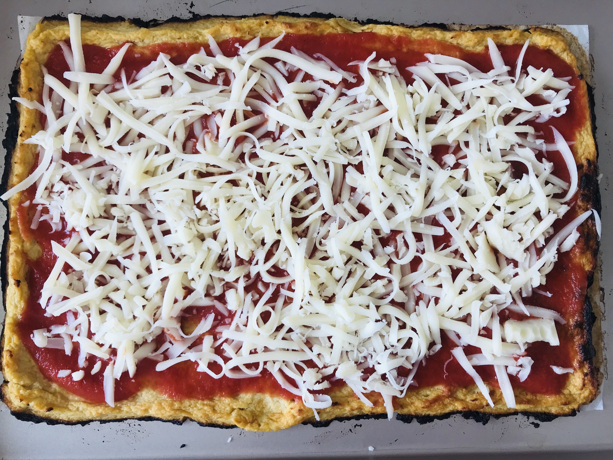 【生酮】【低碳】花椰菜披萨的做法
