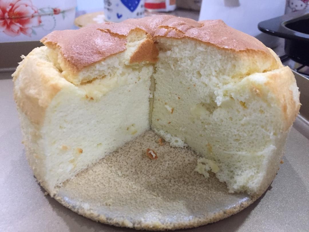 6寸原味戚风蛋糕