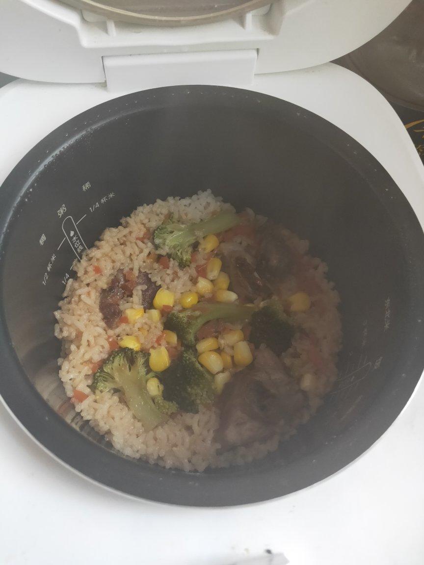 喷香排骨焖饭（爆好吃）