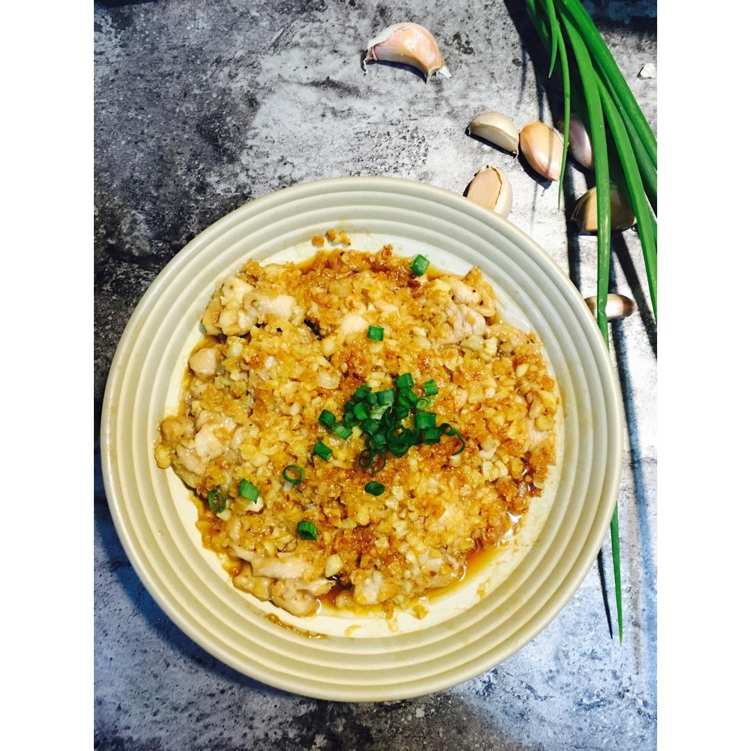 蒜蓉蒸鸡胸（鸡腿）
