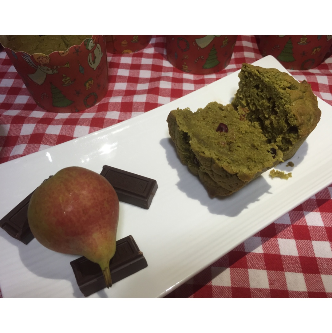 抹茶蜜豆杯子蛋糕