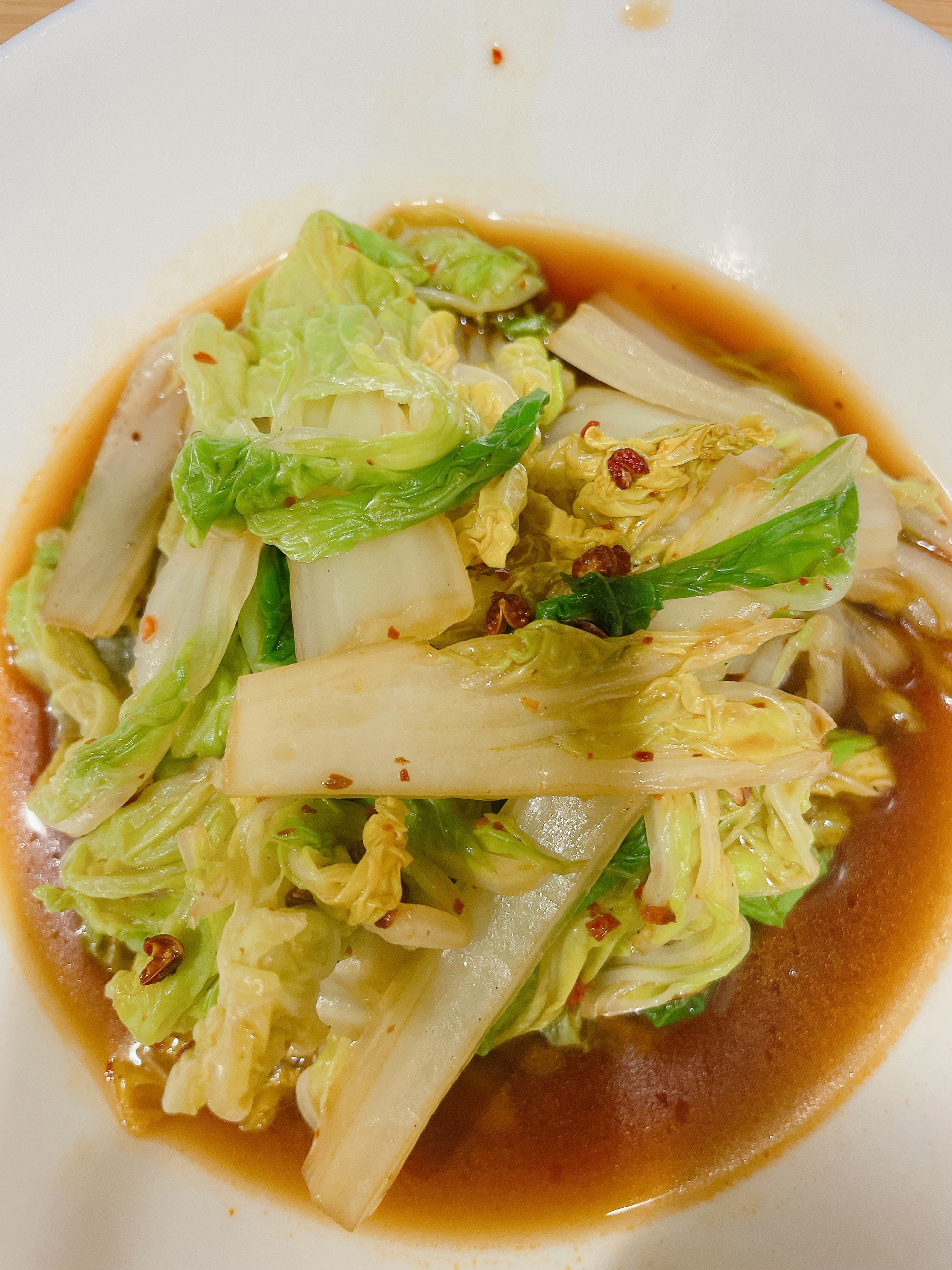 响油白菜