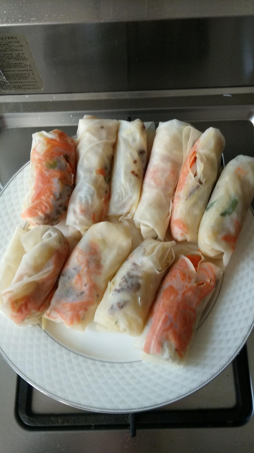 简单春饼卷菜的做法