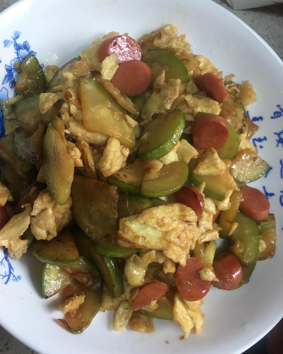 西葫芦炒鸡蛋