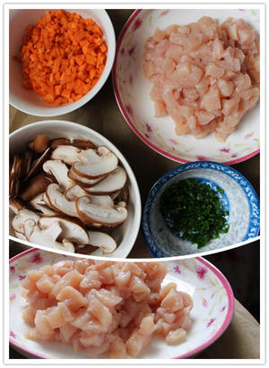 养胃粥香菇鸡肉粥的做法 步骤1