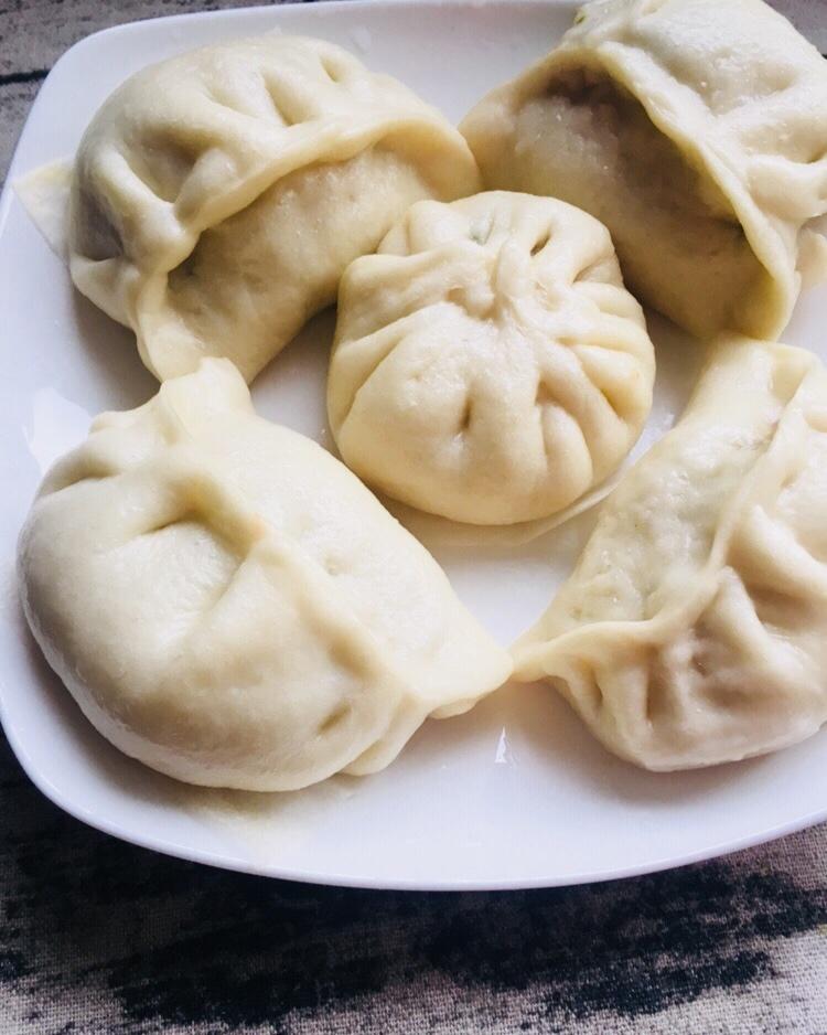 sharon蓝9911做的素卷心菜包子