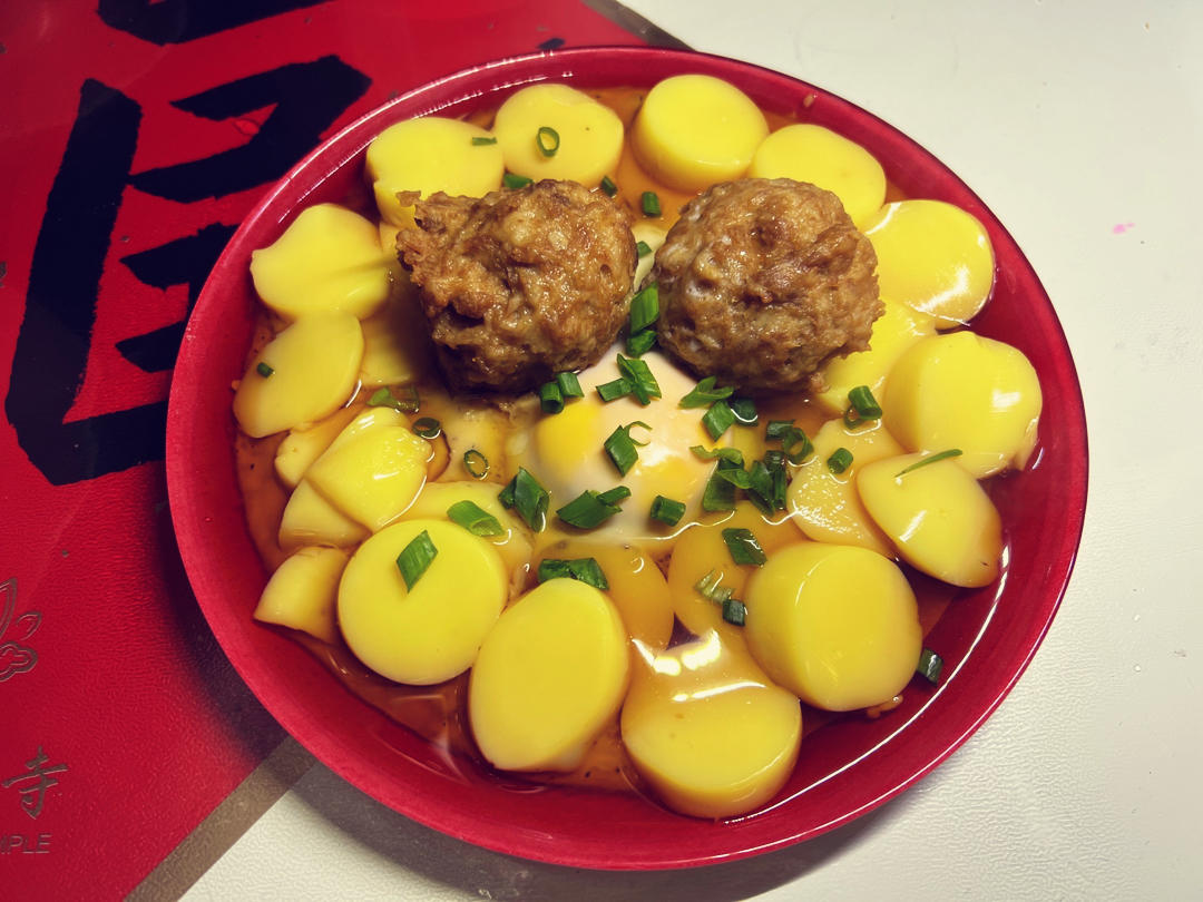 日本豆腐肉沫蒸蛋