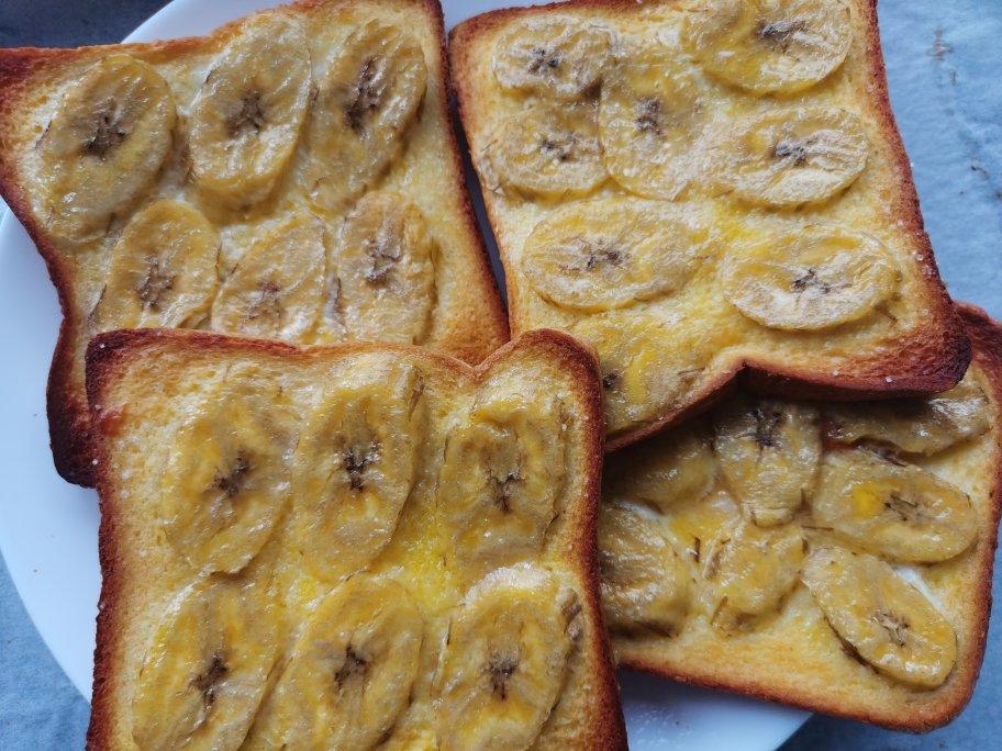 好吃到哭的香蕉烤吐司❗️酥脆香甜❗️零失败❗️