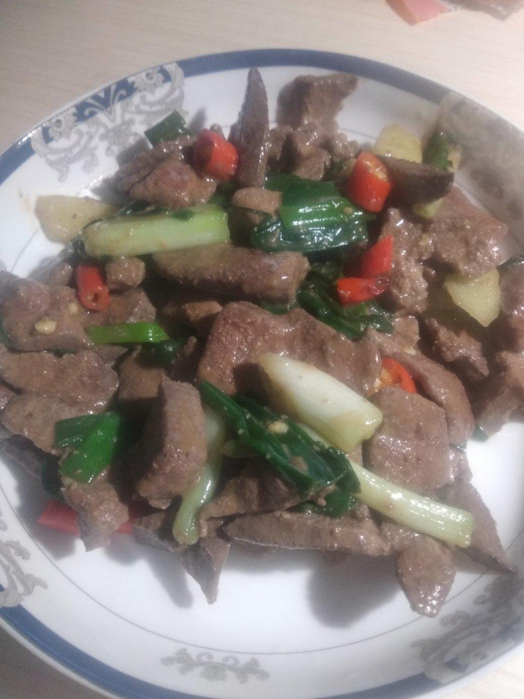 嫩炒猪肝