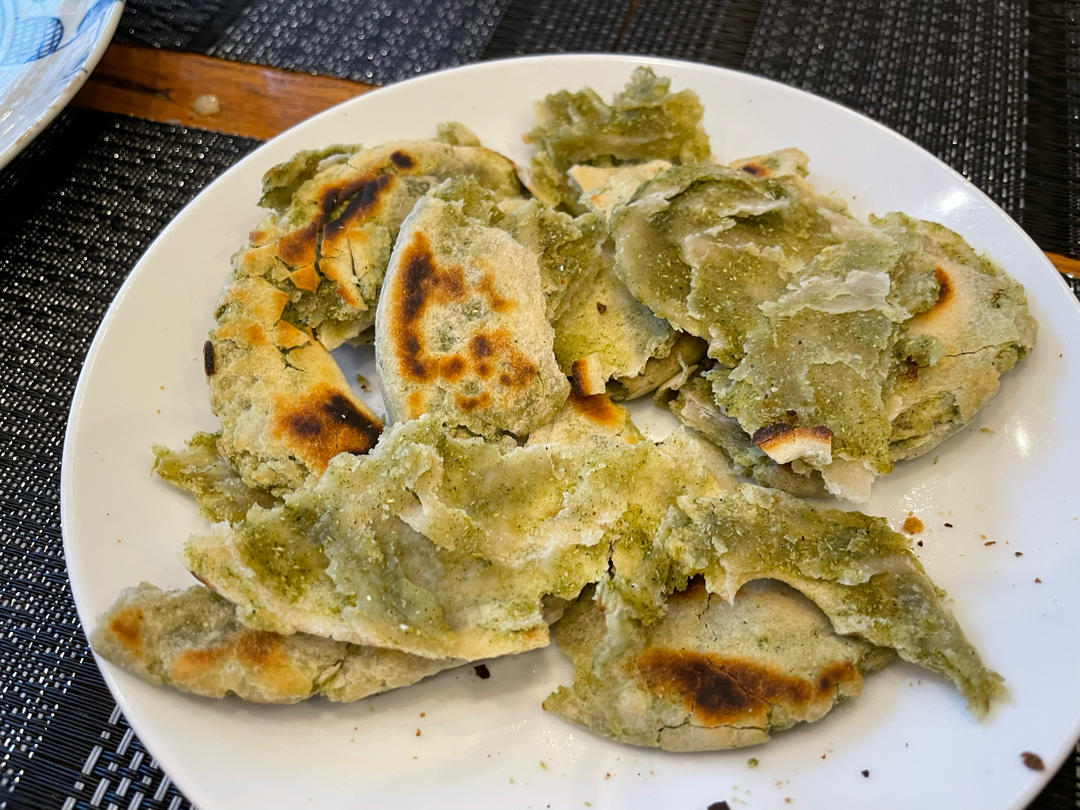 兰州名小吃——（破皮袄）油壶喧（玉泉山庄同款）——烫面苦豆饼
