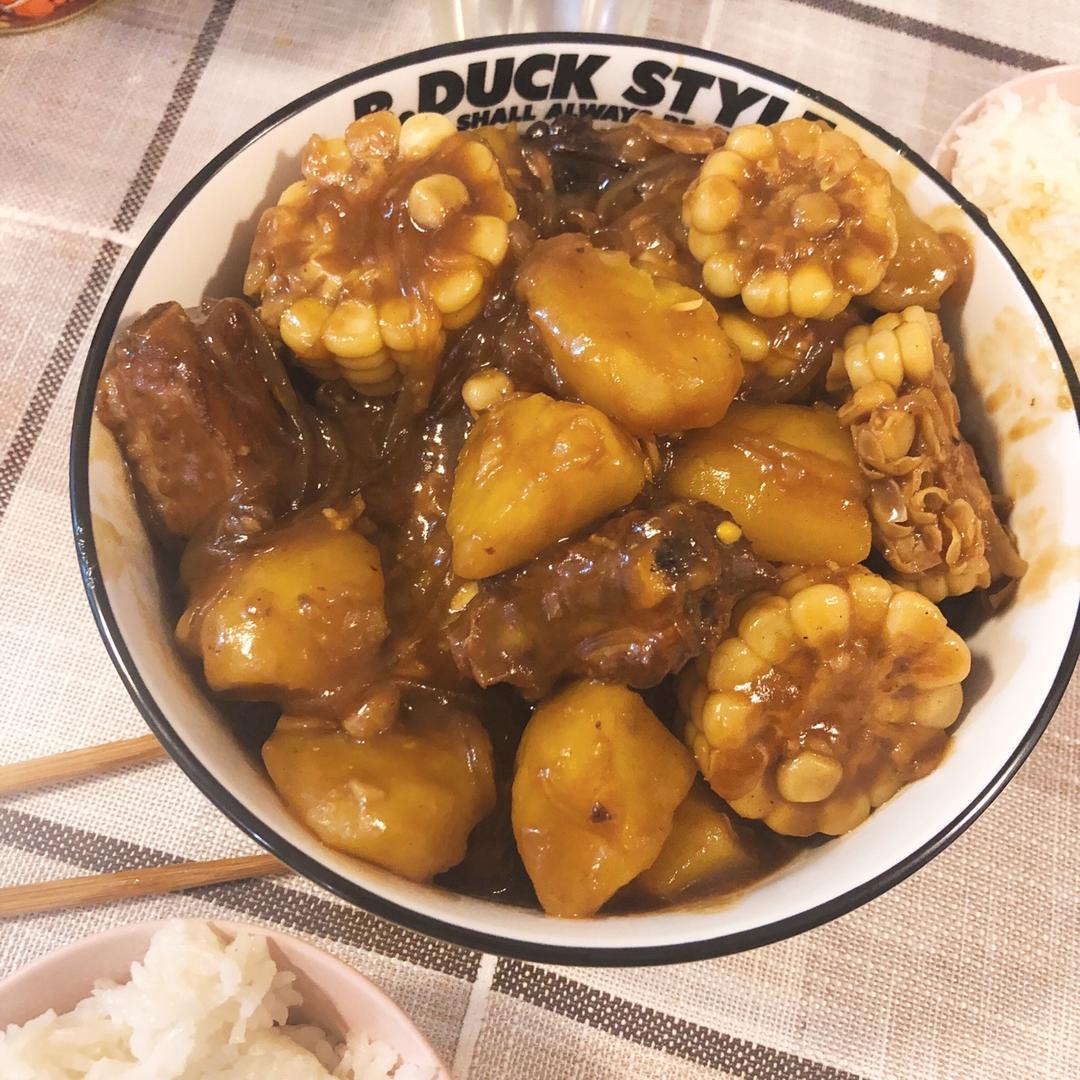 🔥巨好吃的红烧排骨炖土豆❗️懒人版轻松做拿手菜