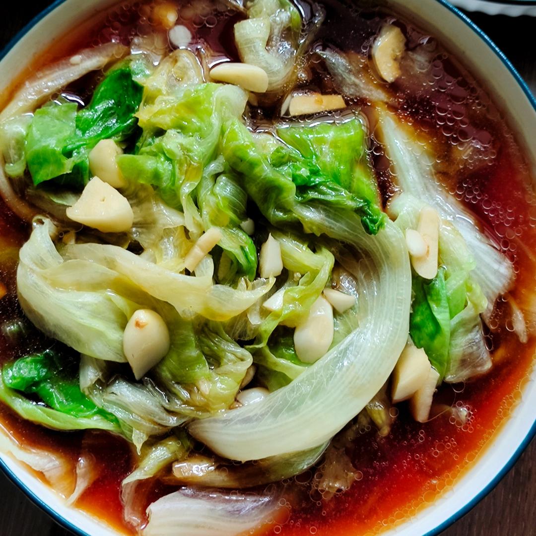 白灼西生菜