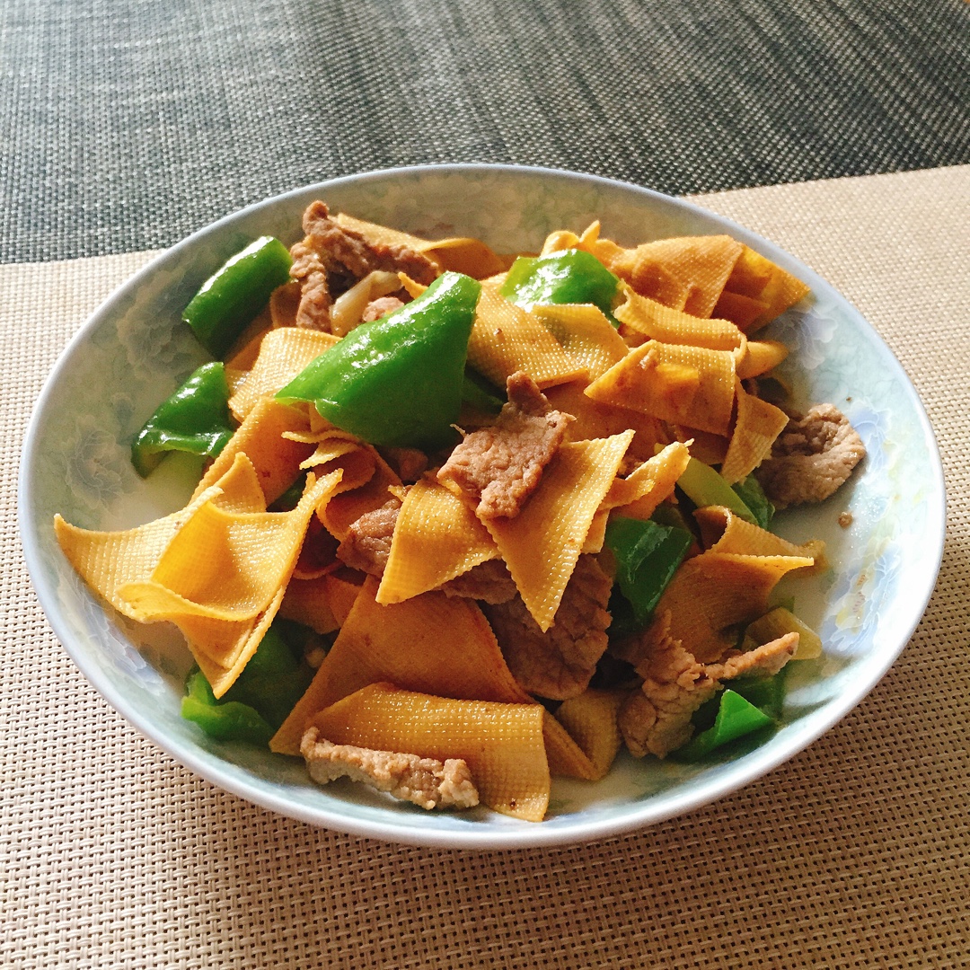 东北尖椒干豆腐