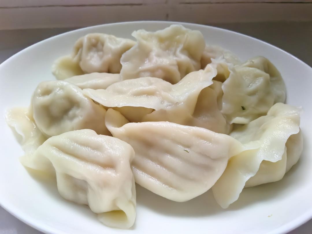 西葫芦鸡蛋虾仁馅 水饺