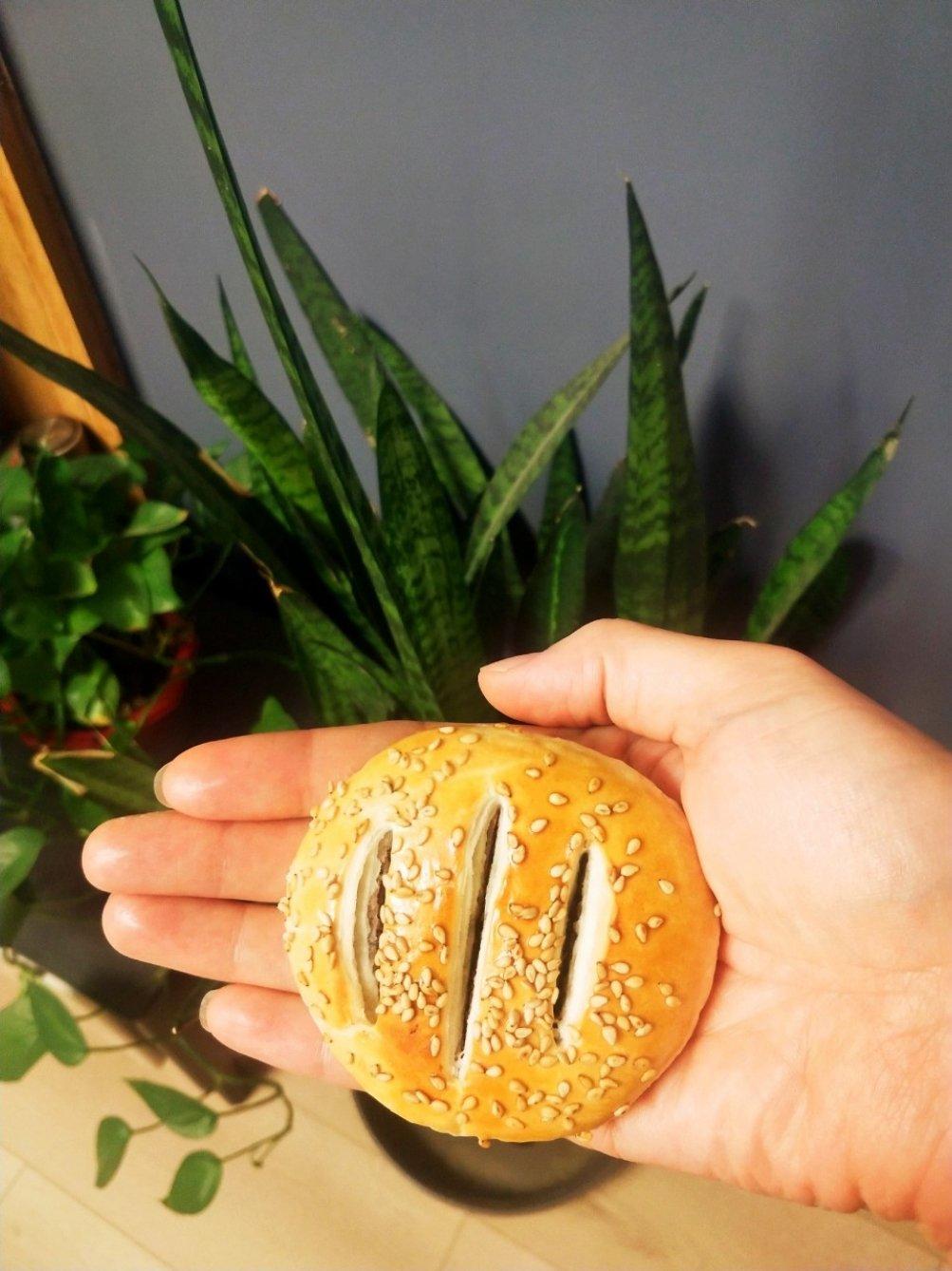 传统风味老婆饼，红豆沙馅老婆饼