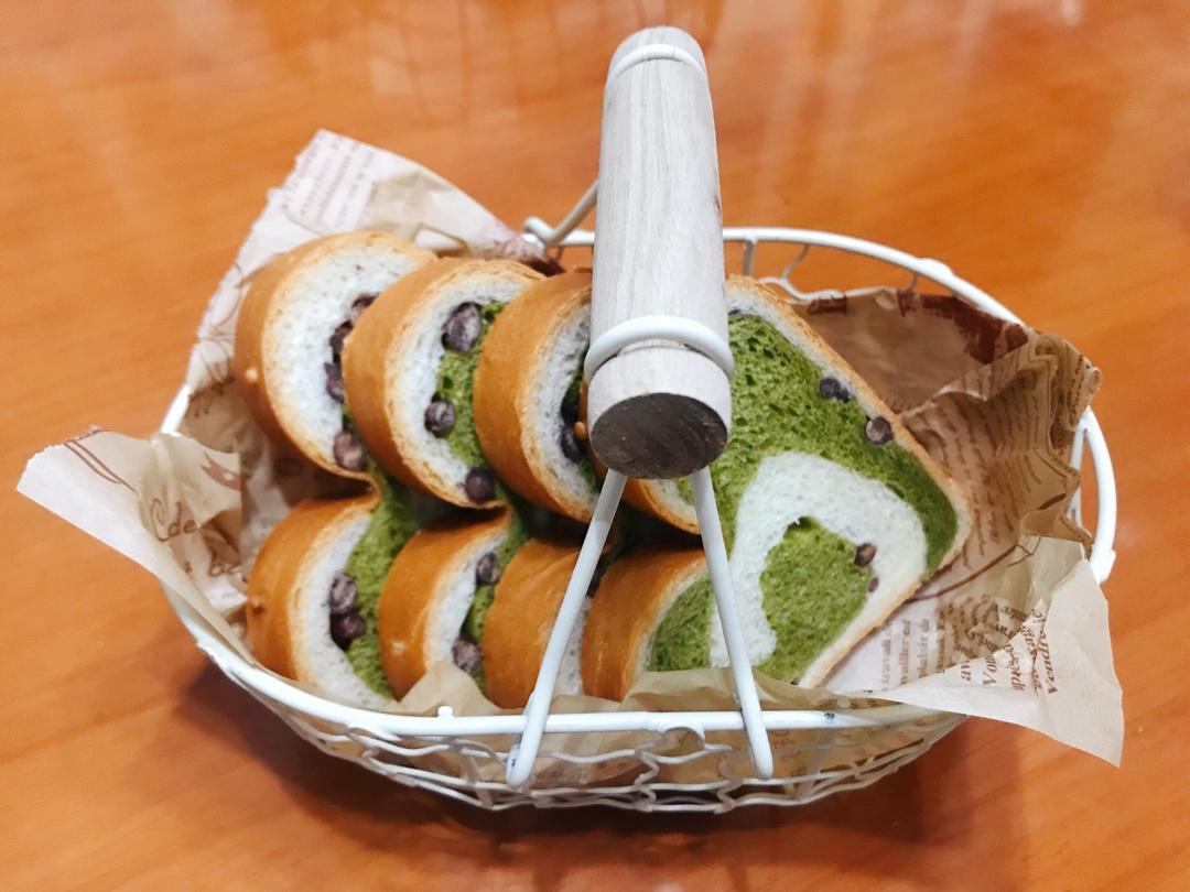 蜜豆抹茶心形吐司