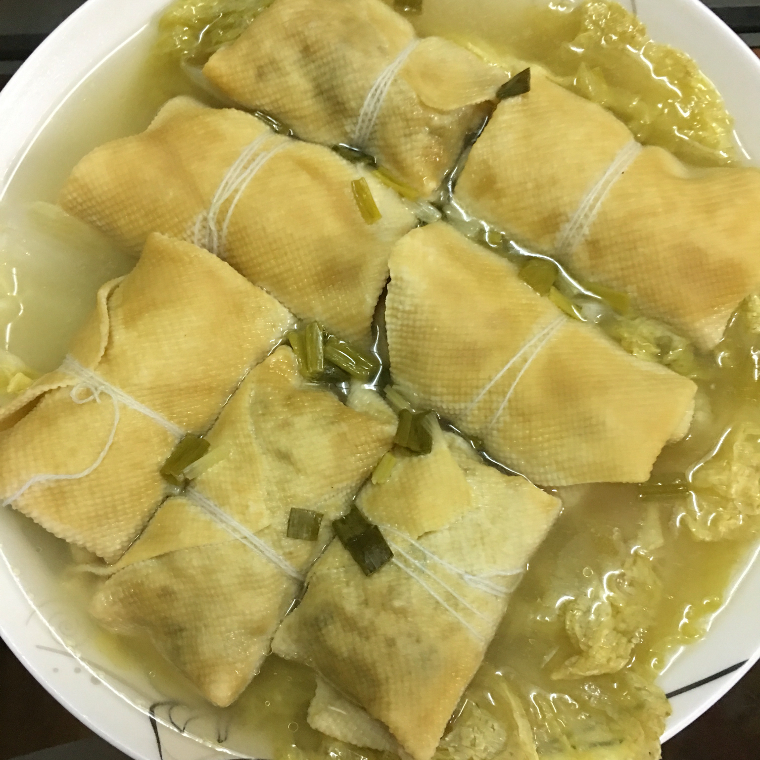 whymary88做的清汤千张包